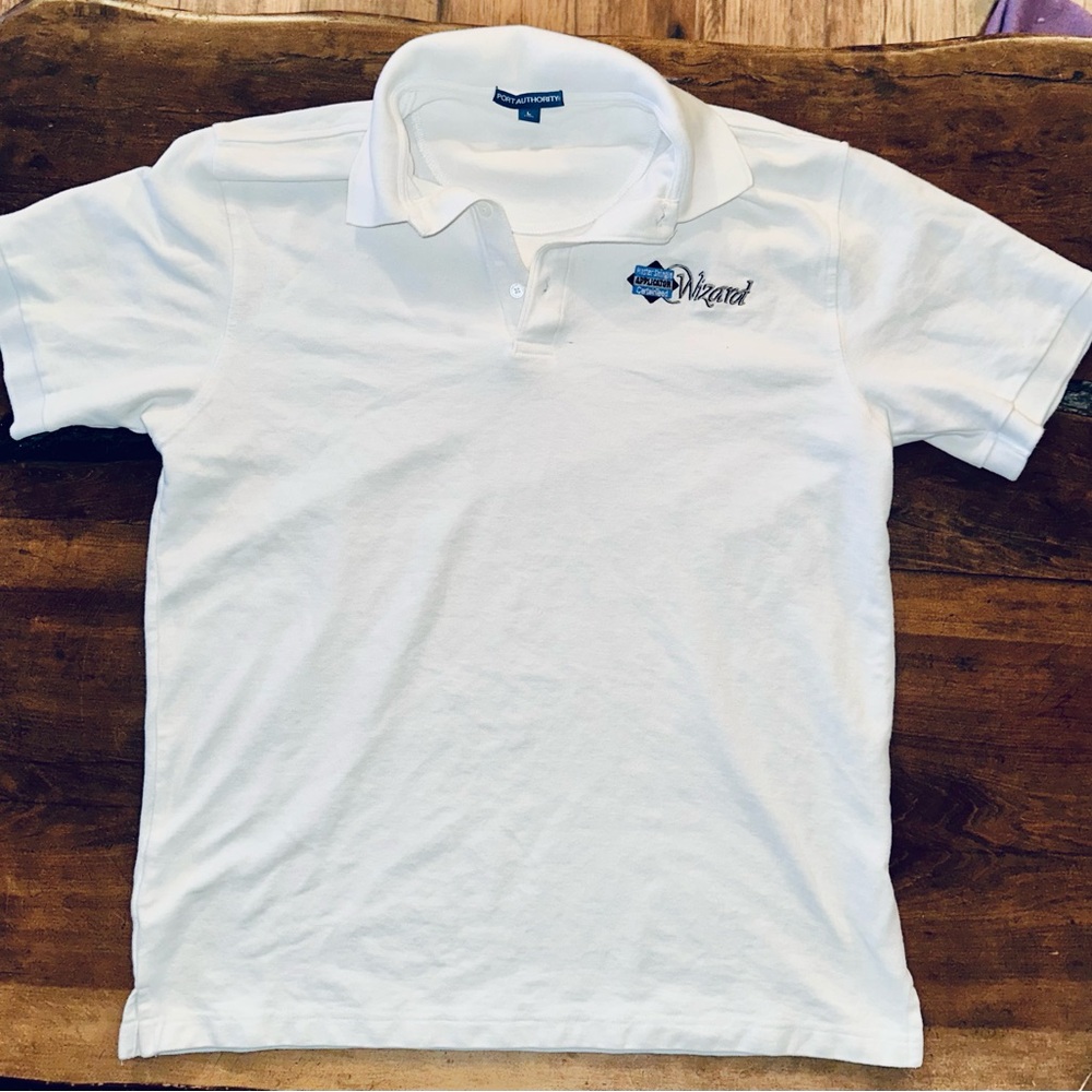 Port Authority White Polo Shirt Classic Design